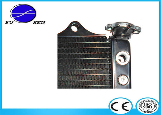 Aftermarket Aluminum Motorcycle Radiator , Custom Aluminum Radiator Black Core Color